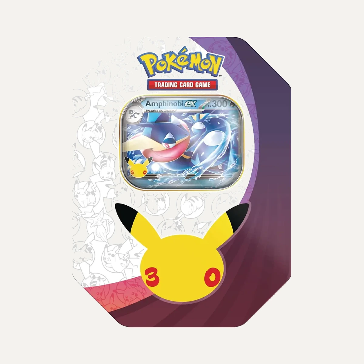 Pokémon Boîte 30ᵉ Anniversaire – Amphinobi-ex du JCC Pokémon (1 Carte Promo Brillante et 4 boosters)