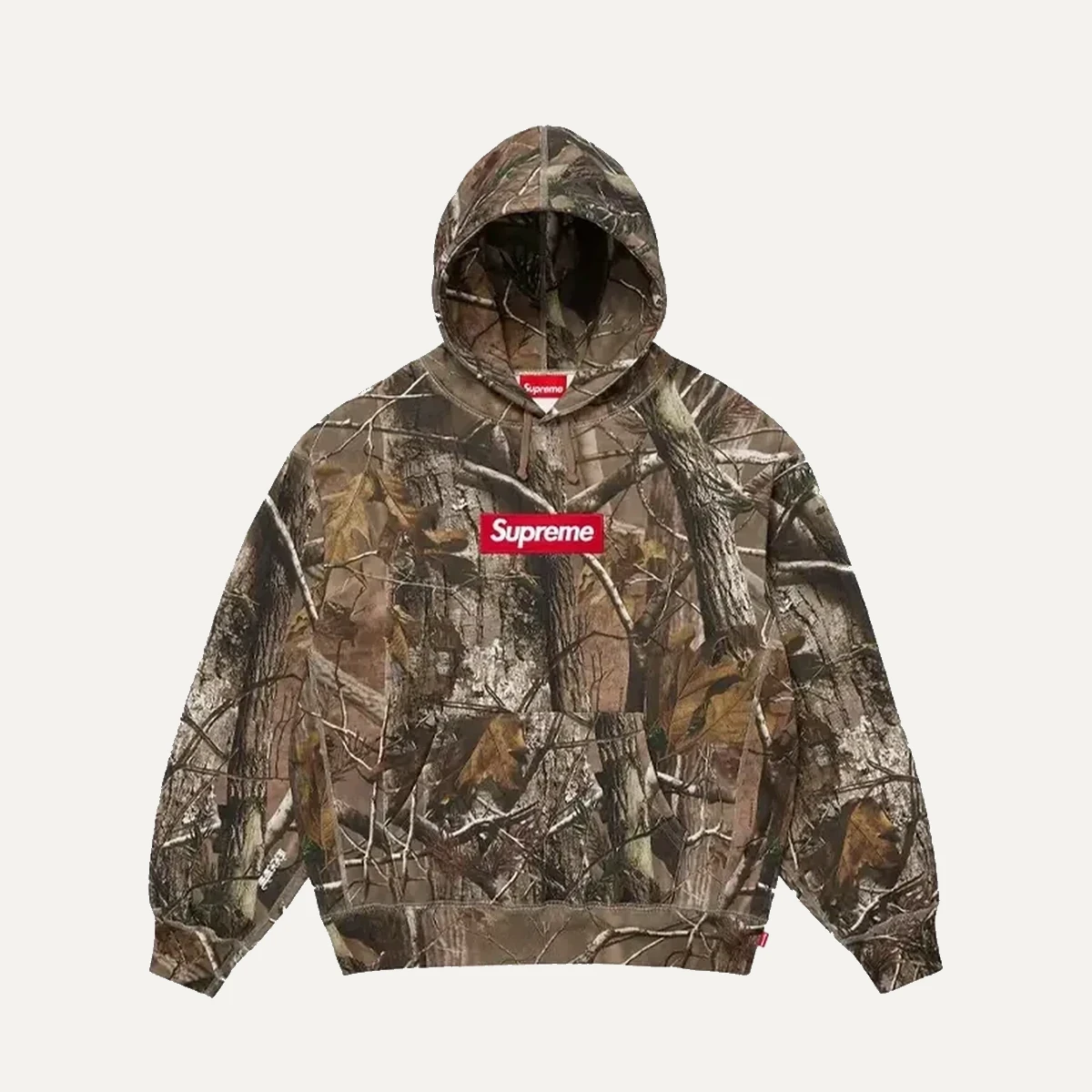 Supreme Hoodie Box Logo Forest Camo (FW25)