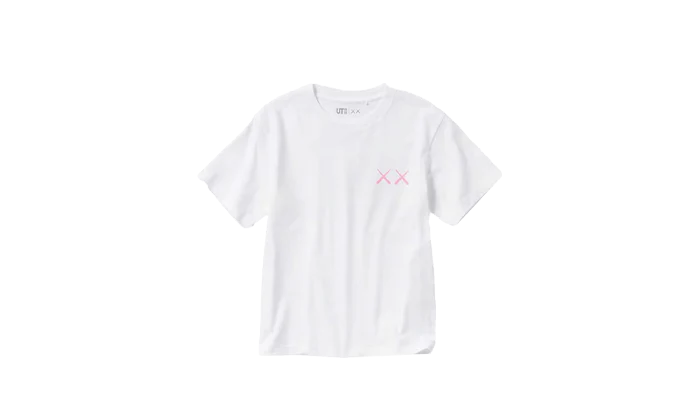 Uniqlo T-Shirt KAWS Pink Graphic Bvl Store