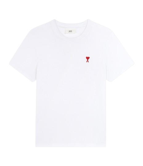 T-shirt Ami Paris blanc/rouge