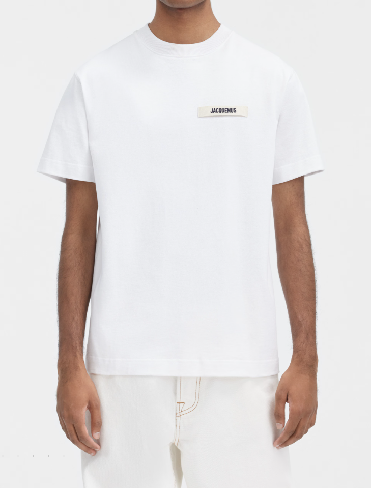 T-shirt Jacquemus gros grain blanc