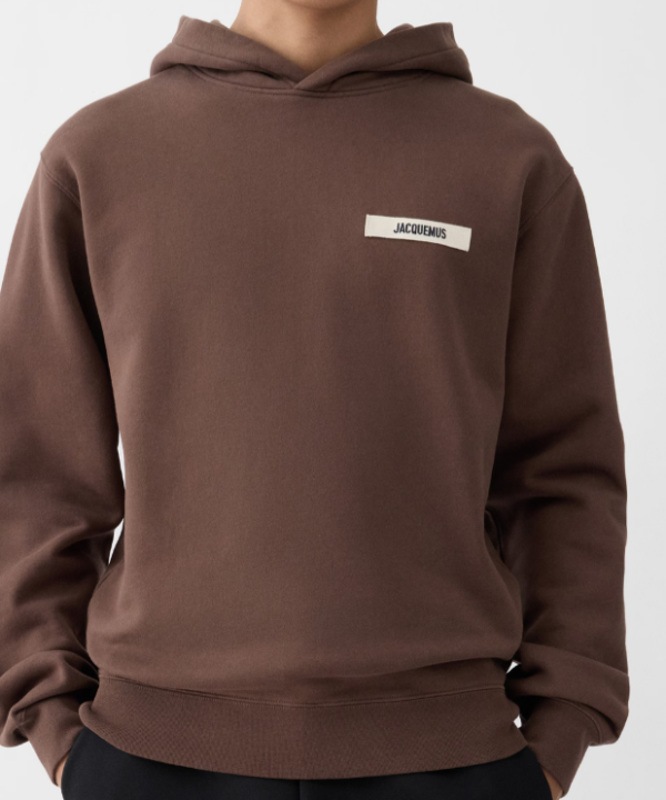 Hoodie Jacquemus gros grain marron