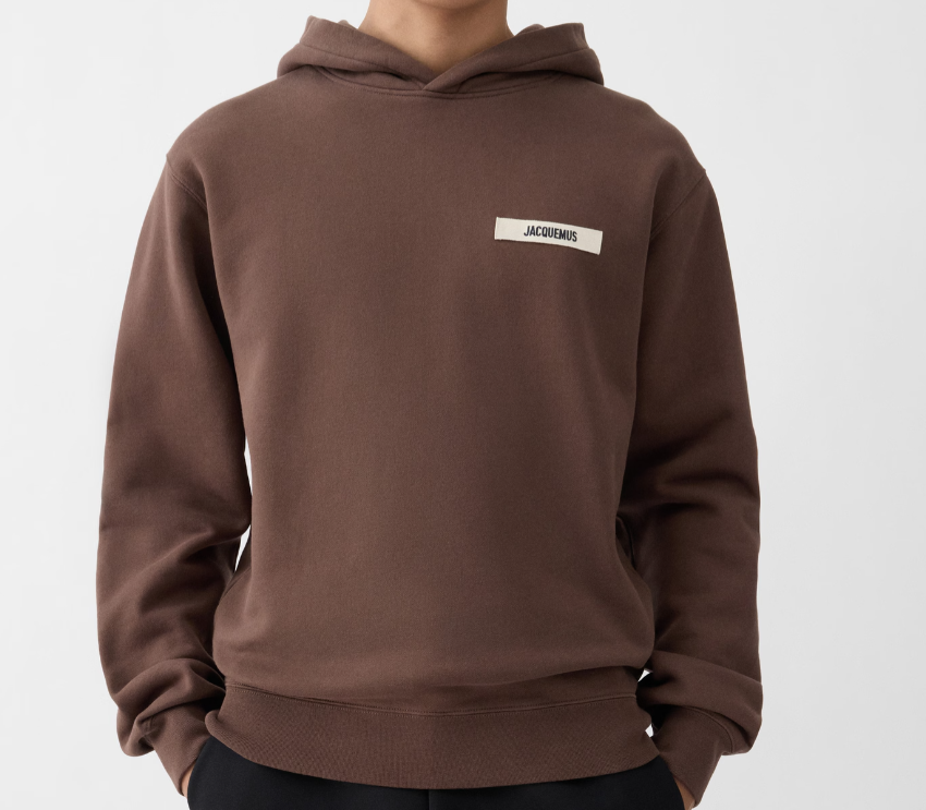 Hoodie Jacquemus gros grain marron