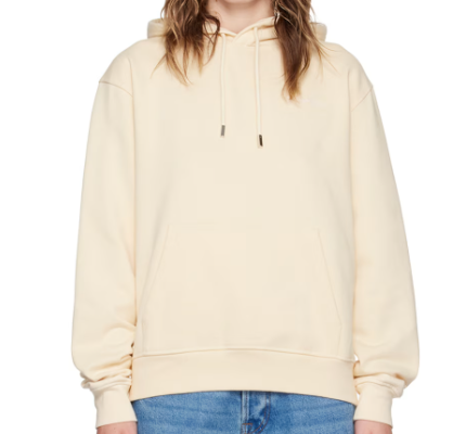 Sweat-shirt Jacquemus logo brodé beige
