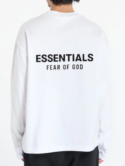 Long sleeve essentials blanc