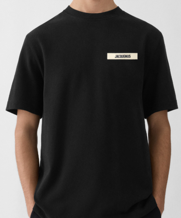 T-shirt Jacquemus gros grain noir