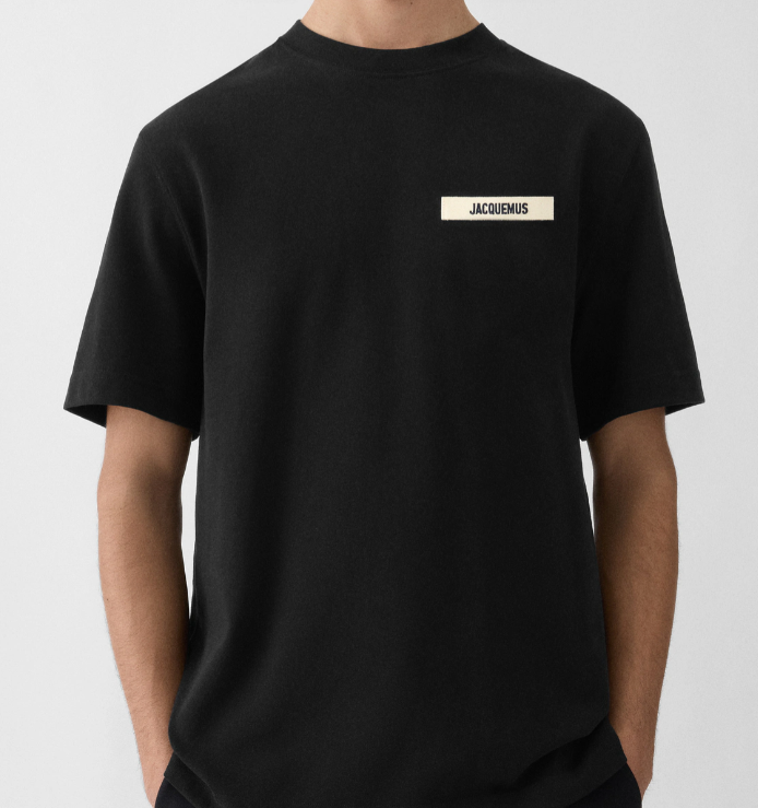 T-shirt Jacquemus gros grain noir