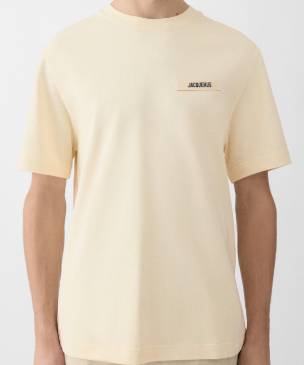 T-shirt Jacquemus gros grain beige