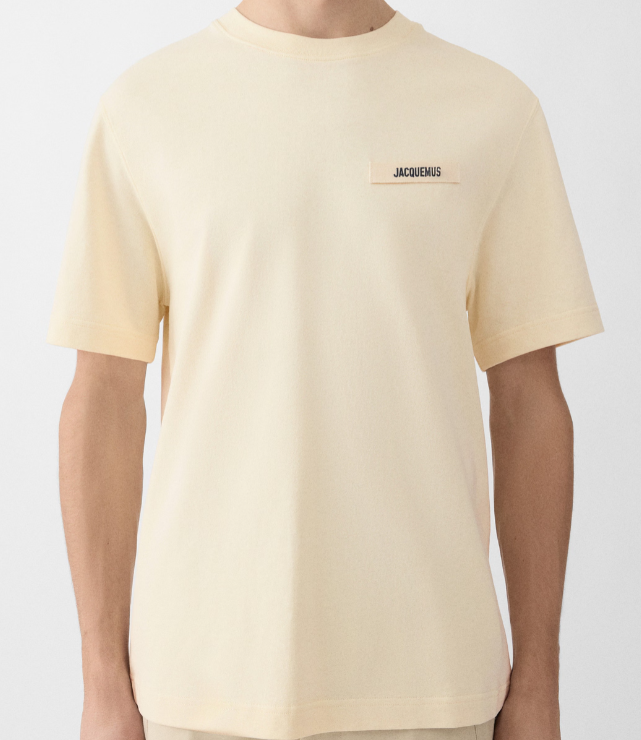 T-shirt Jacquemus gros grain beige