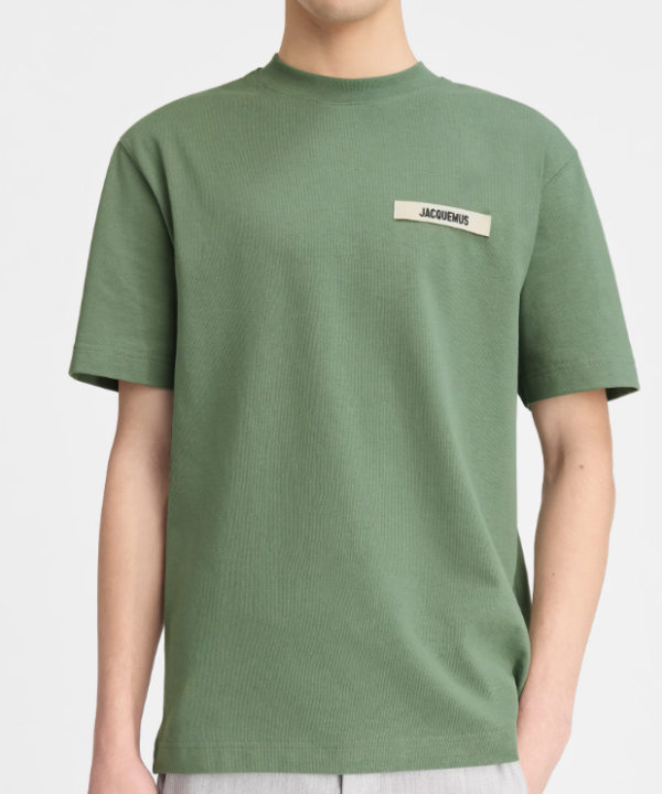 T-shirt Jacquemus gros grain kaki