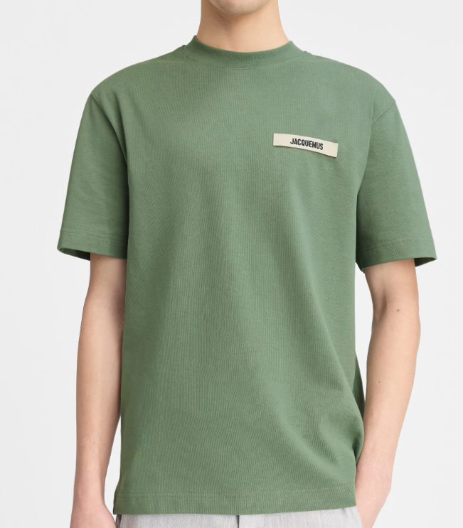 T-shirt Jacquemus gros grain kaki